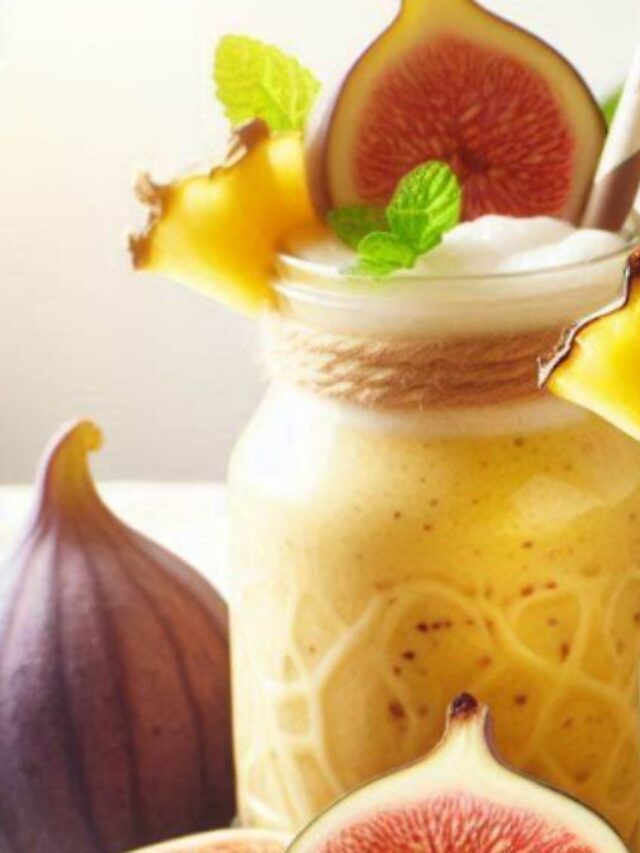 Fig & Pineapple Mint Cooler smoothie