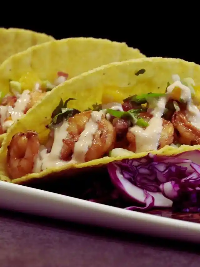 Shrimp Tacos with Fig Salsa